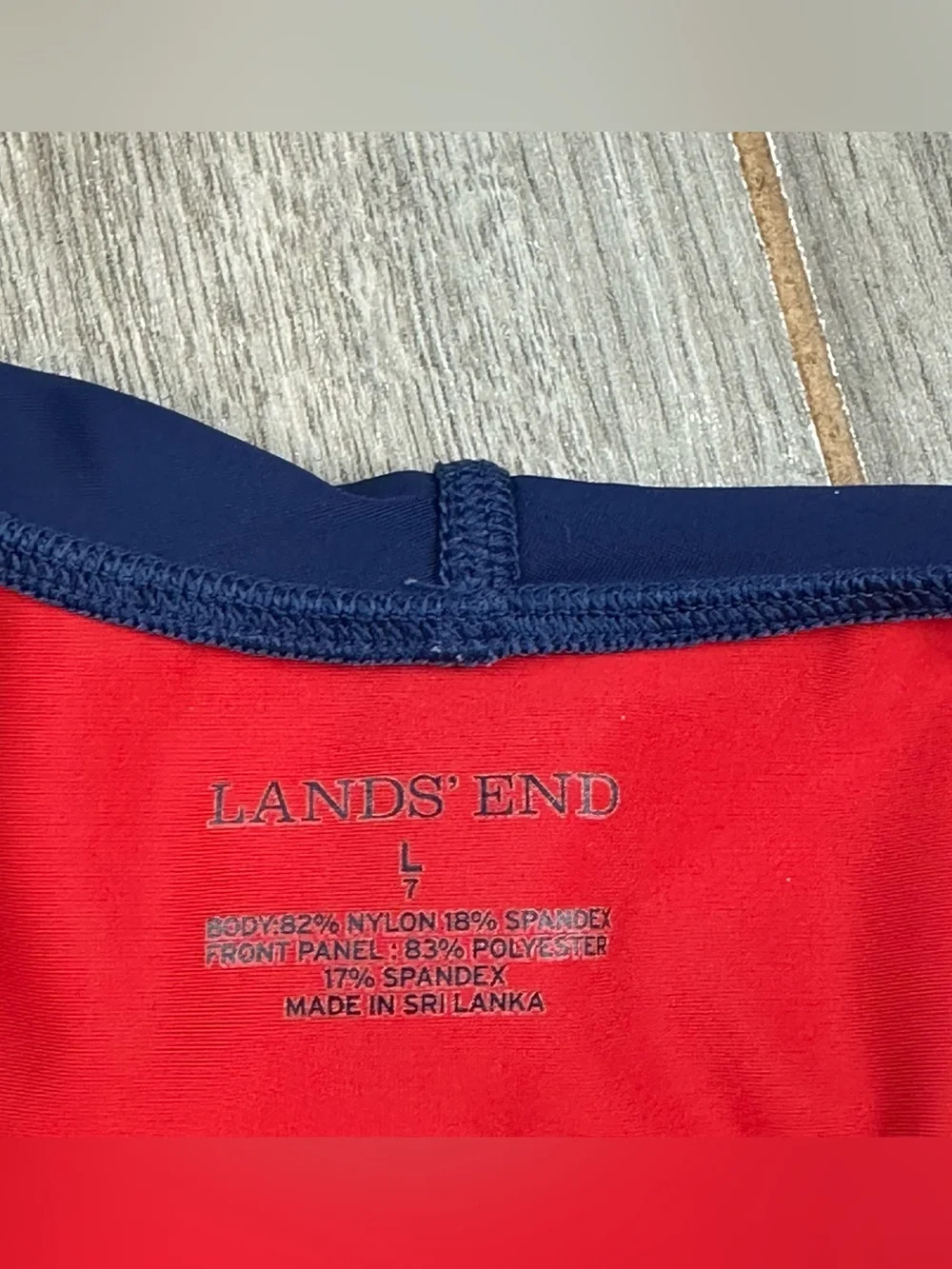 Lands End Swim Sun Shirt Boys Size 7 Nautical Sailing Portsmouth Hoodie